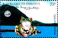 Bild Briefmarke Rotaugenfrosch